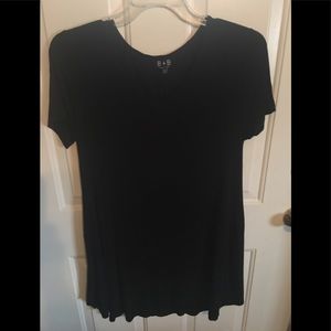 Black knit tunic